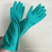 NMSAFETY длинная рука перчатки 35см,14" химическая ладони en388